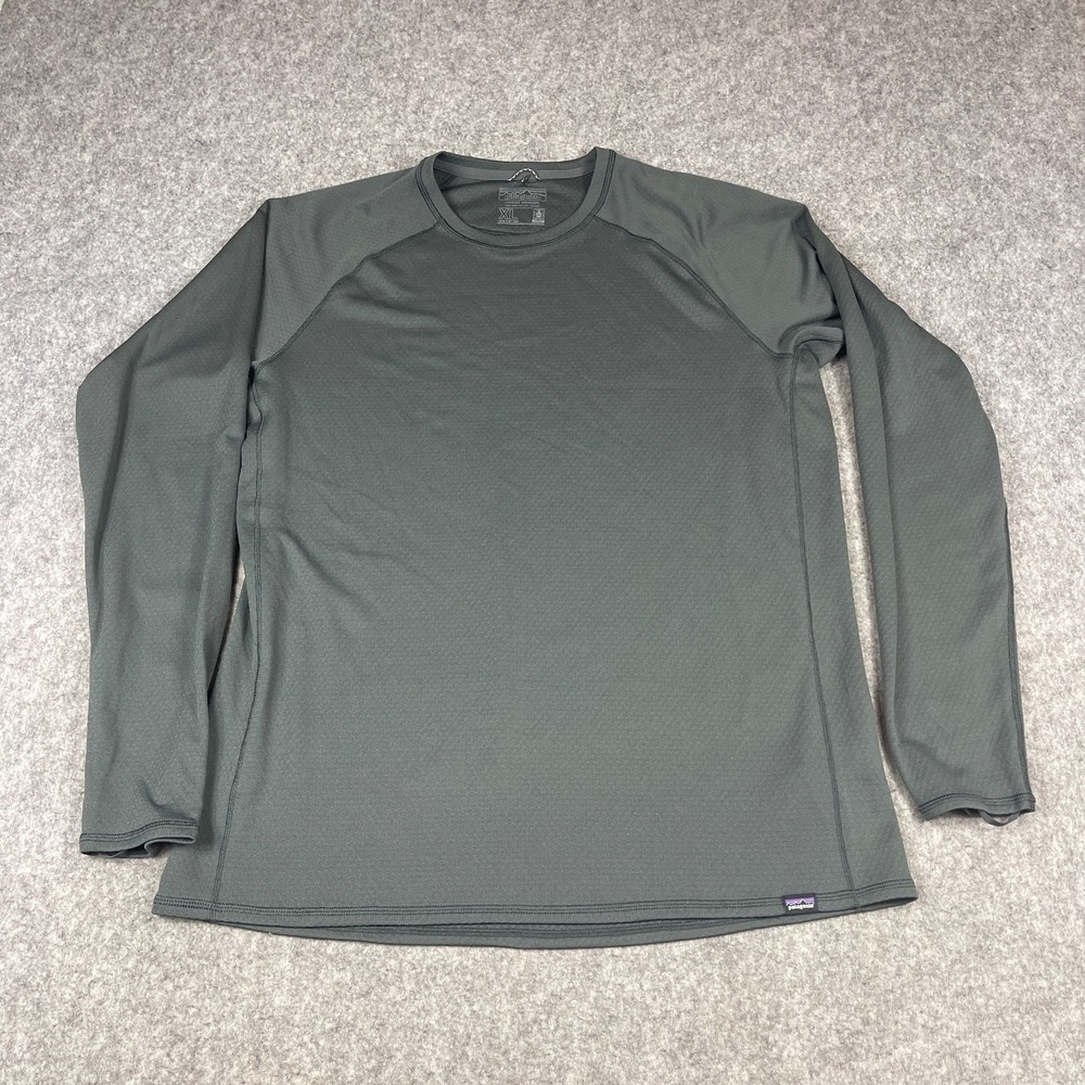 Patagonia Mens Capilene Midweight‎ Base Layer Crewneck Shirt Mens XL Gray